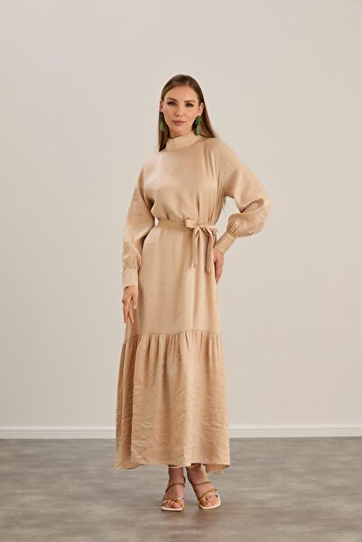 MAY MARA Rochie de damă Ayrobin cu guler înalt adunat cu efect de in