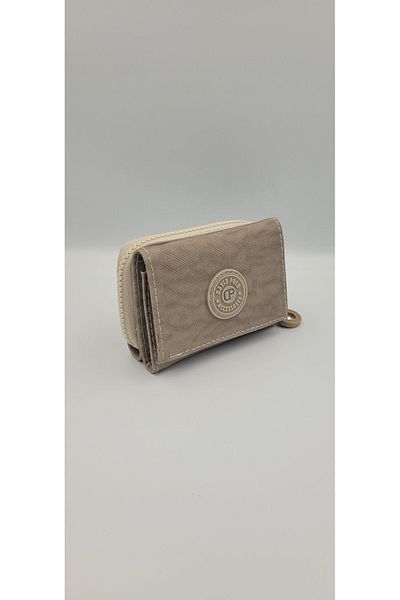 DAVID POLO Women's Crinkle Fabric Mini Size Sports Multi-Pocket and High Quality Wallet