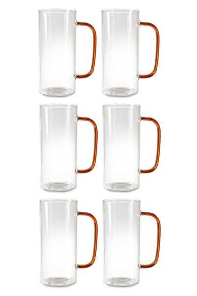 Kitchen Design Lab Yeni Stil Turuncu Renkli Borosilikat Cam Yuvarlak Nescafe,...