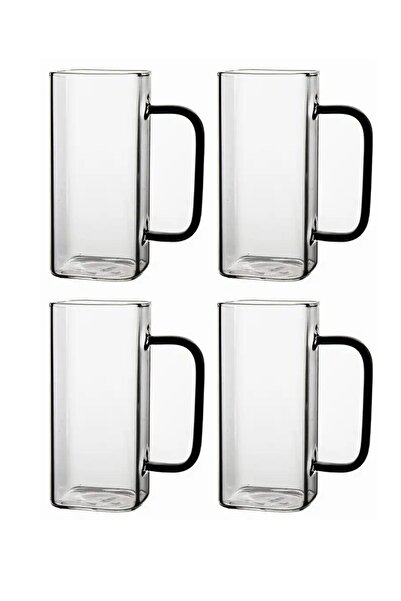 Kitchen Design Lab Yeni Nesil Kare Cam Füme Kulplu Latte,meşrubat,nescafe,süt...