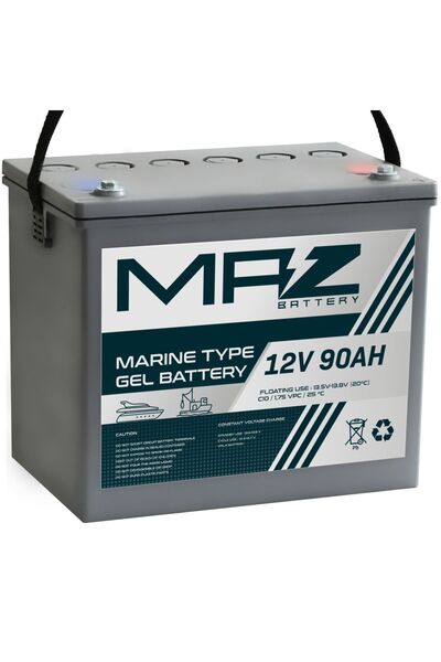 Maz Akü 12 Volt 90 Amper Marine Jel Akü 12V 90AH (Yeni Üretim)