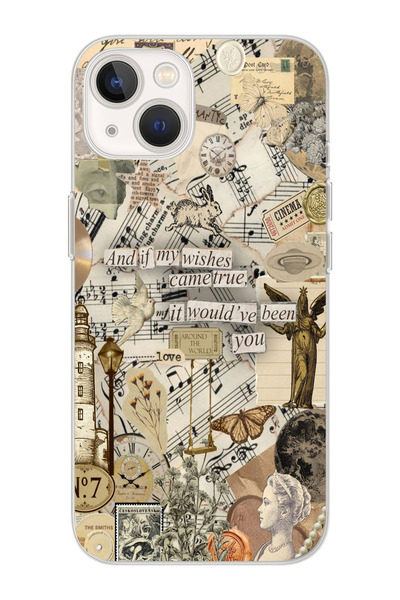 moonset Iphone 15 Uyumlu Wishes Came True Tasarımlı Baskılı Şeffaf Telefon Kı...