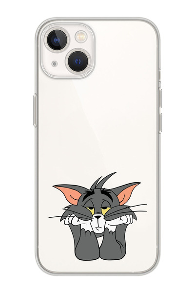 moonset Iphone 14 Uyumlu Tom Tasarımlı Baskılı Şeffaf Telefon Kılıfı