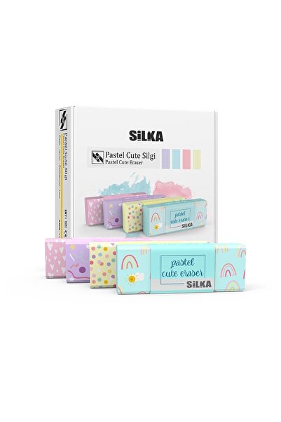 Silka Pastel Cute Silgi Büyük Boy 4 Renk Set (ART-1021)