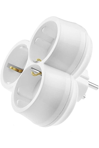 Amiral electric 3'lü Topraklı Papatya Golyat Fiş Priz