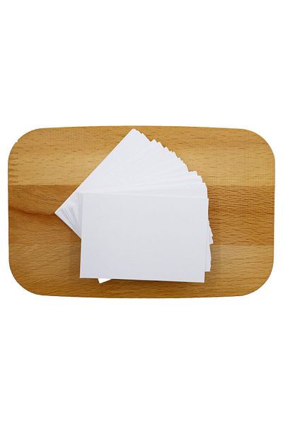 reprodesign 350gr White Blank Unprinted Business Card Paper 8x5cm 50 Pieces