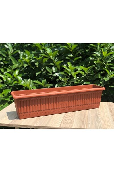 bimbambom Bahçe Balkon Saksı (13 Lt) 70 Cm, 3 Adet Uzun Balkon Saksı, Hak Saksı