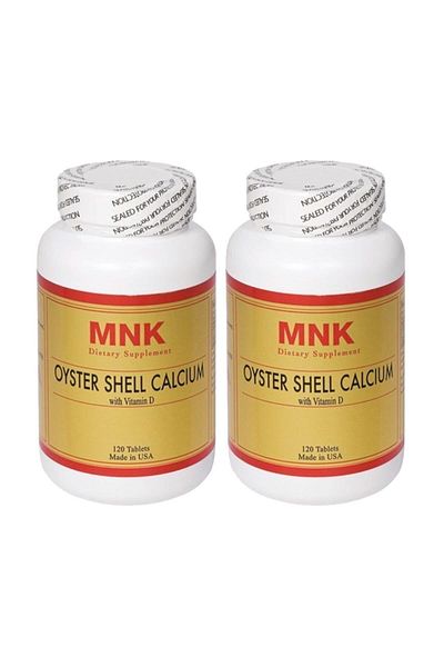 Mnk Oyster Shell Calcium anD Vitamin D - 2 Boxes 240 Tablets Oyster Shell Us