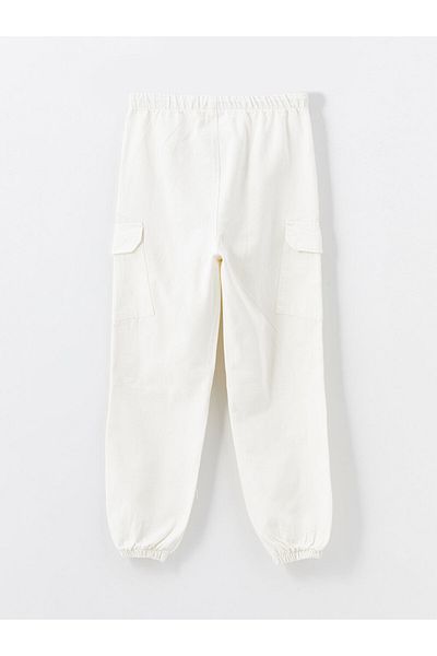 LC Waikiki Dziewczęce Jeansy Jogger - Spodnie z Elastycznym Pasem