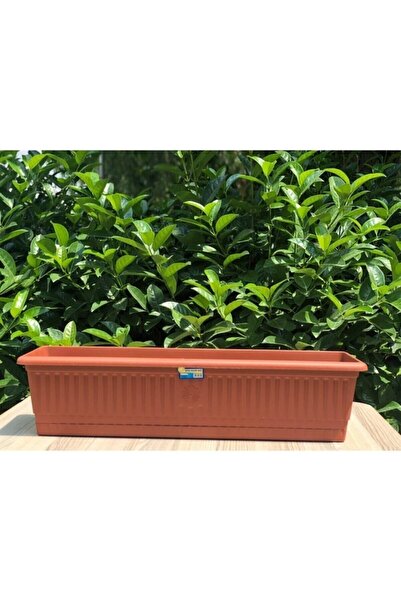 bimbambom Bahçe Balkon Saksı (13 Lt) 70 Cm, 3 Adet Uzun Balkon Saksı, Hak Saksı