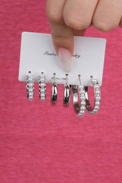 Jack Ferrero KADIN ÇELİK RENK ATMAZ 6 LI KÜPE MODELİ