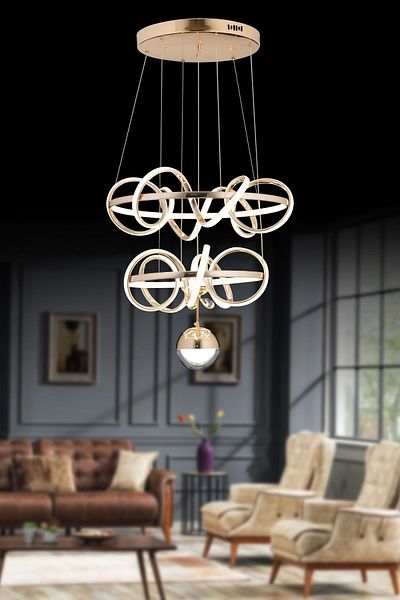 OSC HOME Modern Northern LED Chandelier - Double Deck
