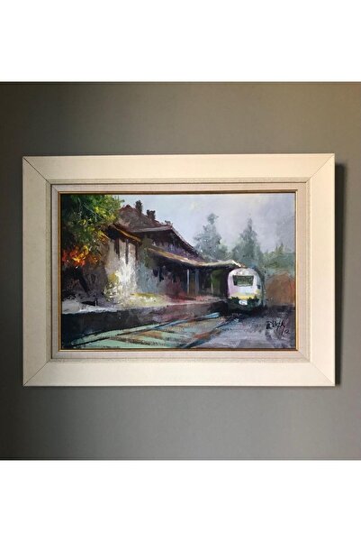 artoloji Dilek Doğansel - Yenice Istasyonu - 2012 - Press Tuval Üzerine Akril...