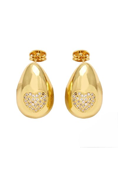neslyaccessories Zirkon Taş Işlemeli  Model Küpe