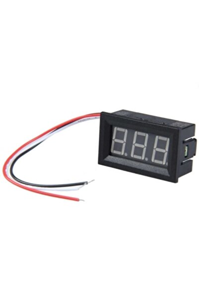 Fortor Kablolu Dc Kırmızı Voltmetre Ar-261 0.56’’ 0-30v 3