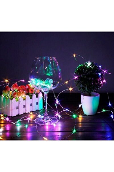 Genel Markalar 10 Metre Pilli Peri Led Işık Multi Renk, Dekoratif Led Işık, Rgb