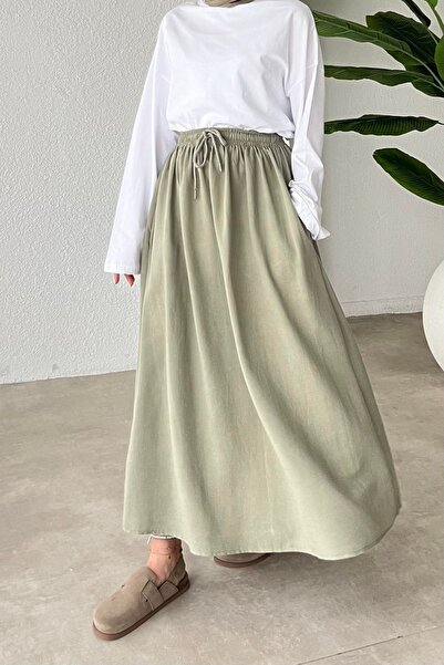 My Blog Fusta de in kaki cu sfoară ajustabilă