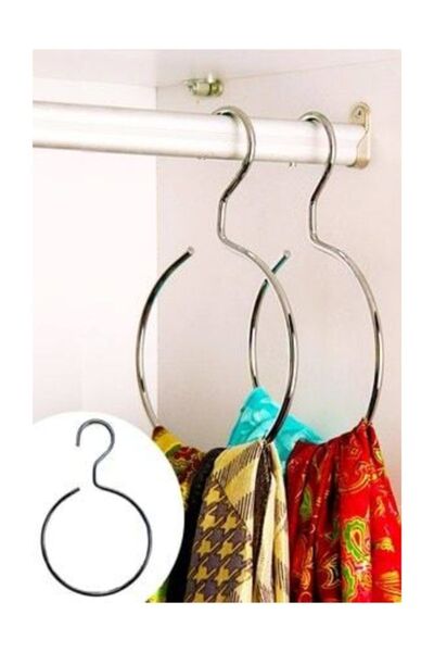 Catchme Metal Elbise Askılığı Şal Eşarp Askısı 2 Adet