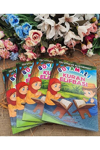 Medrese Yayınları Elif-ba Kitabı Boyamalı 5'li Dini Eğitici Kitap 88 Sayfa En...