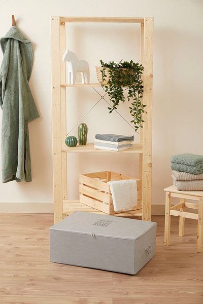 renklibebek Large Size Gray Color Plinth Storage Bag ~ Dimension: 62x46x22