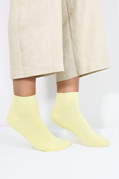 Miss Lana Kadın Kaliteli Bambu Patik Çorap (5 ADET) Dikişsiz Görünmez Parfümlü Kısa Model Çorap