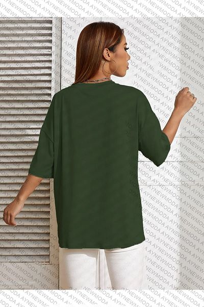 aynewmoda Tricou unisex oversize cu imprimeu Fluturi Dulci