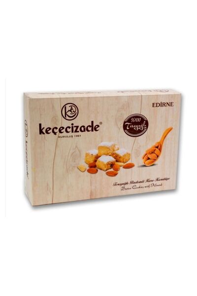KEÇECİZADE %100 Tereyağlı Bademli kare kurabiye