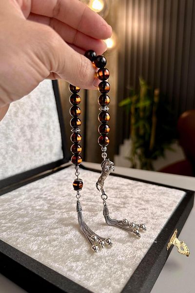 dergah tesbih تصميم فضي كامل على شكل حصان من العنبر Zaza Prayer Beads