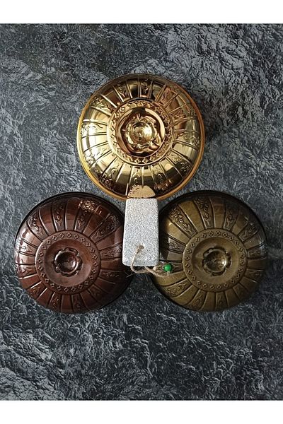 Verda Natural Χρυσή πέτρα του μπάνιου Αντίκα καφέ Αντίκα Πράσινη πέτρα του μπάνιου Πέτρα ποντσάς 4 τεμαχίων