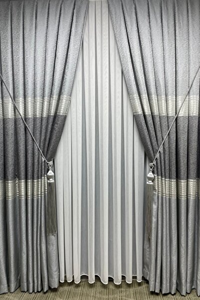 Cortibo London Clipboard Background Curtain Light Grey - 2.5 Medium Pleat to 1