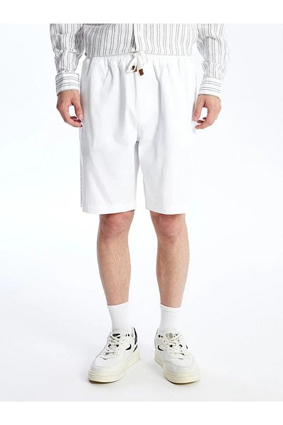 LC Waikiki LCW Men's Gabardine Shorts - Casual, Standard Fit