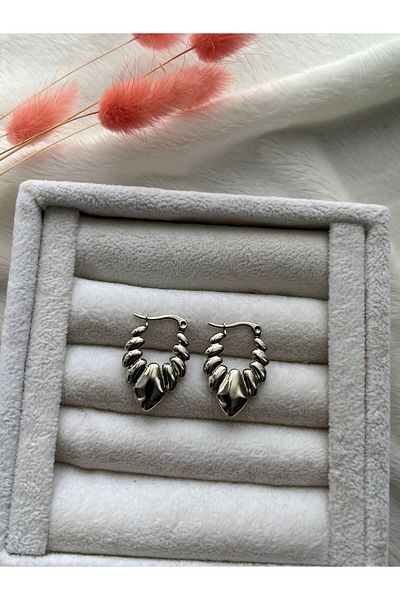PelvedDesign Tarnish Stainless Steel Earrings - Twist Detailed