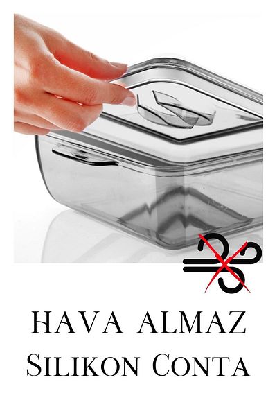 Espas Home 2 LT Capacity Square Sealed Storage Container