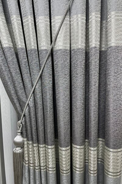 Cortibo London Clipboard Background Curtain Light Grey - 3 Close to 1 Pleat