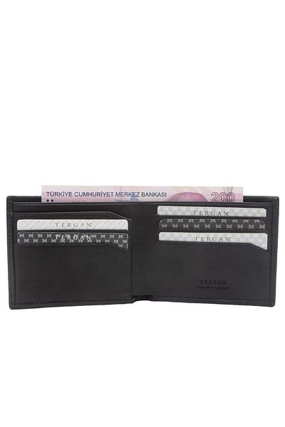 Tergan Men's Leather Wallet 1654A97 - Black