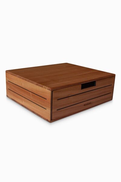 Woodsaka 3line Çekmeceli Monitör Stand - Büyük - Kiraz Ağacından