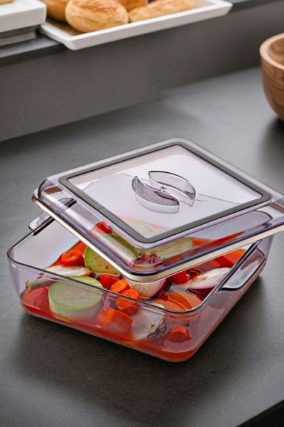 Espas Home 2 LT Capacity Square Sealed Storage Container
