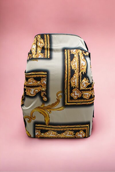 pistore Iranian Green Yellow Motif Short Pareo Satin Women's Beach Dress New Season