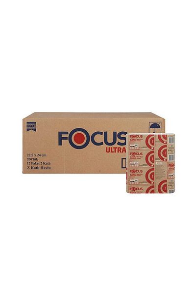 Focus Ultra Z Folded Towel 200 Sheets X 12 Pack