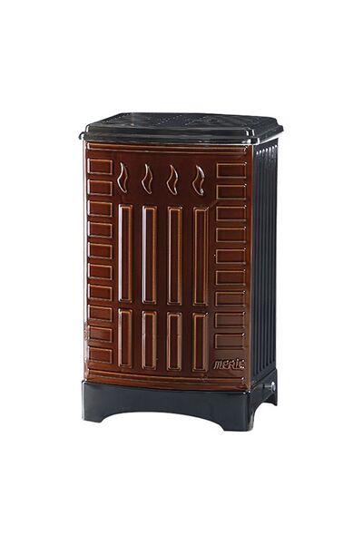 ZYF Kahverengi Kovalı Majolik Alttan Havalı Soba