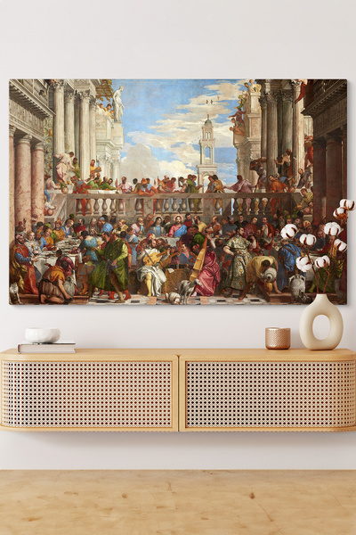 TabloShop Paolo Veronese - Kana'da Düğün Tablosu - Tarihi Duvar Dekoru