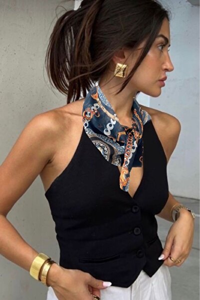 quella atelier حقيبة وشاح منقوشة ملونة