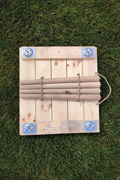Yoko Home Kolay Taşınabilir Ahşap Kamp Masası, Piknik Masası, 50x45 Cm