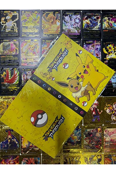 Abetto Market Pokemon Gold Ve Black Oyun Kartı 50 Adet Kart Ve Pokemon Albüm