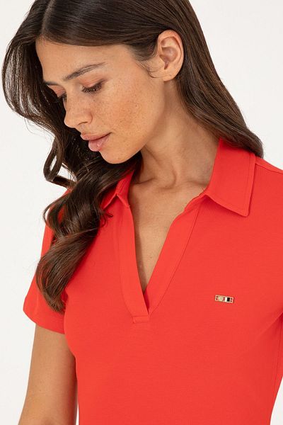 U.S. Polo Assn. Red Polo Neck Women's Knitted Dress -1832328-VR030
