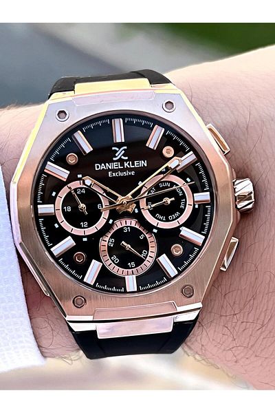 Daniel Klein Men's Wristwatch - Silicone Cord, 30 Mt Water Resistant, Internal Functions Active EDK.10645.3