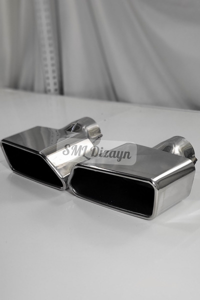 SML Dizayn Bmw F10 Gt550 Egzoz Ucu Kare F10 M Sport 550m Egzos Başlığı 520 52...