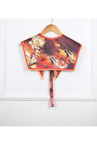 ElevaGlam Flame Patterned New Style Shoulder Shawl