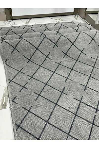 MBA Vena Gray Viscose Woven - Non-Slip Based Washable Living Room Kitchen Rug