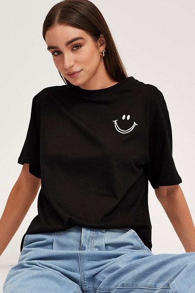 FAVORİST Μπλουζάκι Unisex με στάμπα με λαιμόκοψη
